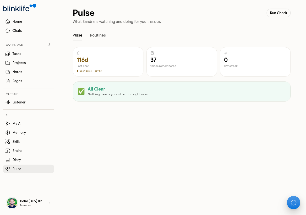 Pulse — AI activity monitor
