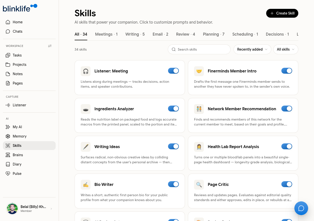 Skills library