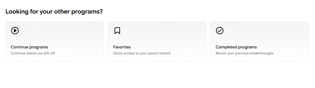 Programs tab in the Mindvalley account